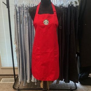Starbucks red apron
